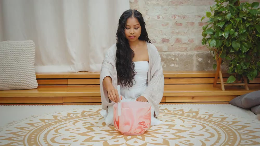 Campana di cristallo | 10'' Arancione, chakra sacrale